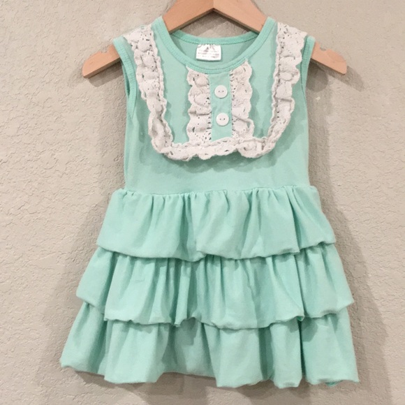 Other - 👍$5/Bundle Crochet Lace Bodice Henley Button Tank Jersey Dress Summer Preppy